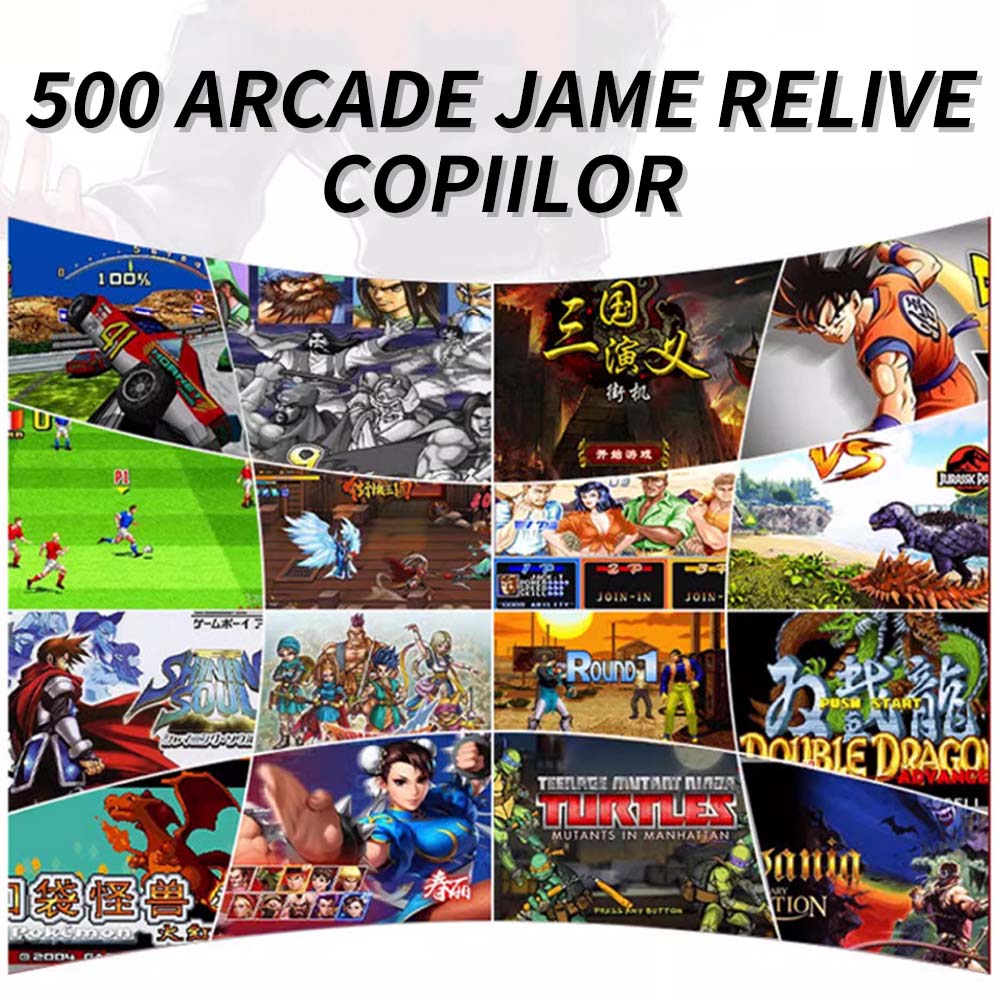 Consola de Jocuri Portabila Dual Rocker Gameplayer,, Tressino, 500+ Jocuri Preinstalate, Ecran 3.5" HD 1024x600, Conexiune HDMI TV, Baterie 1200mAh, 2 Playeri Simultani, Pentru Copii/Adulti