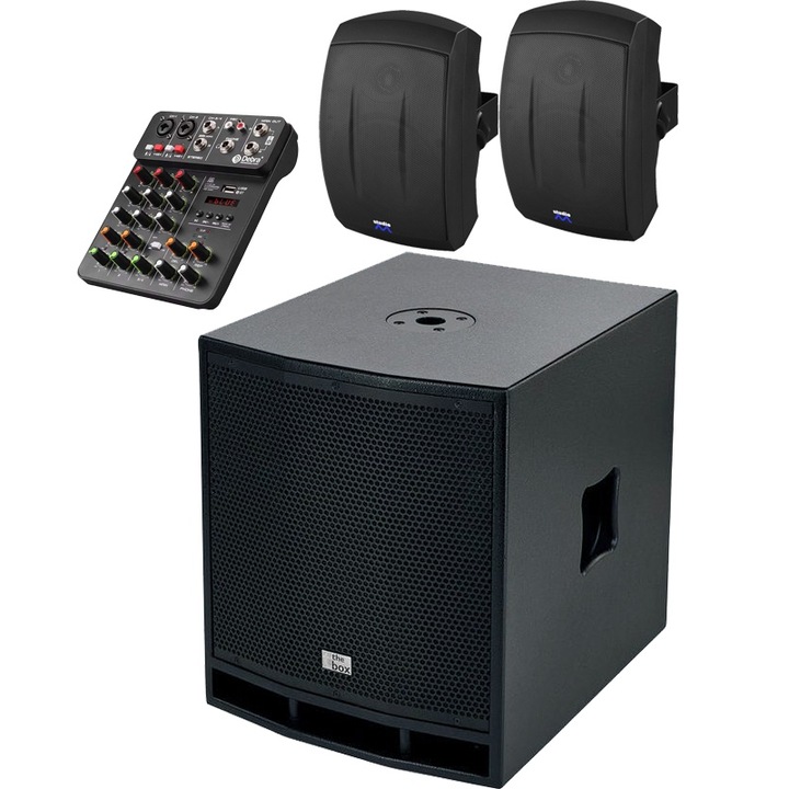 Аудио система Dj Pub Set 2.1, Активна, 360W със субуфер