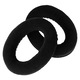 2 db fejhallgató párna készlet Sennheiser HD598-hoz, Bizaical, fekete flanel, 11,3x8,5x2 cm