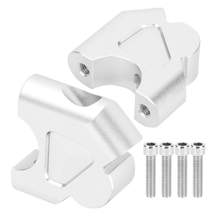 Bizaical щранг на кормилото на мотоциклет, 30 мм височина, 25 мм гръб, хром, за R1200GS R1250GS, комплект от 2 броя