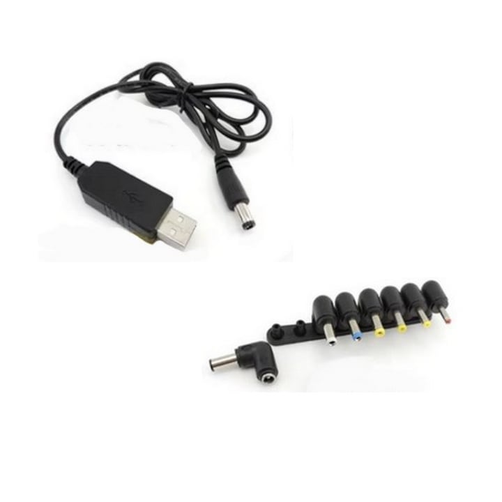 Cablu de alimentare SkyTechs® USB la DC Inverter 5V la 8.4V boost DC 8pin tata 3, 5mm 4, 0x1, 7mm mufa Step UP adaptor de mufa convertizor de modul