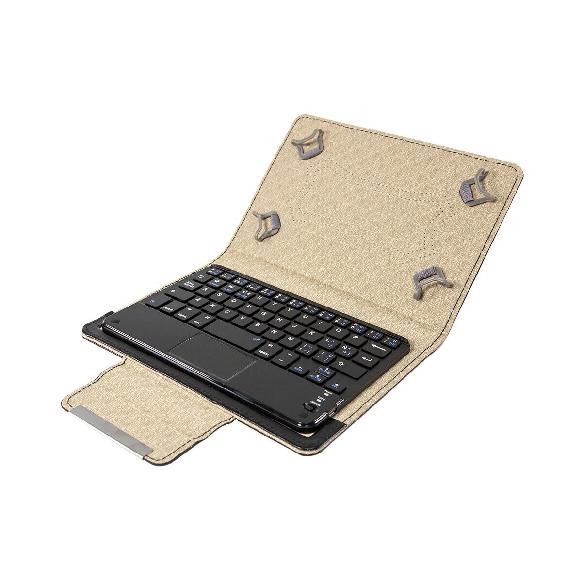 Husa tableta Talius CV-3005, negru-gri, tastatura Qwerty spaniola, 7"-8"