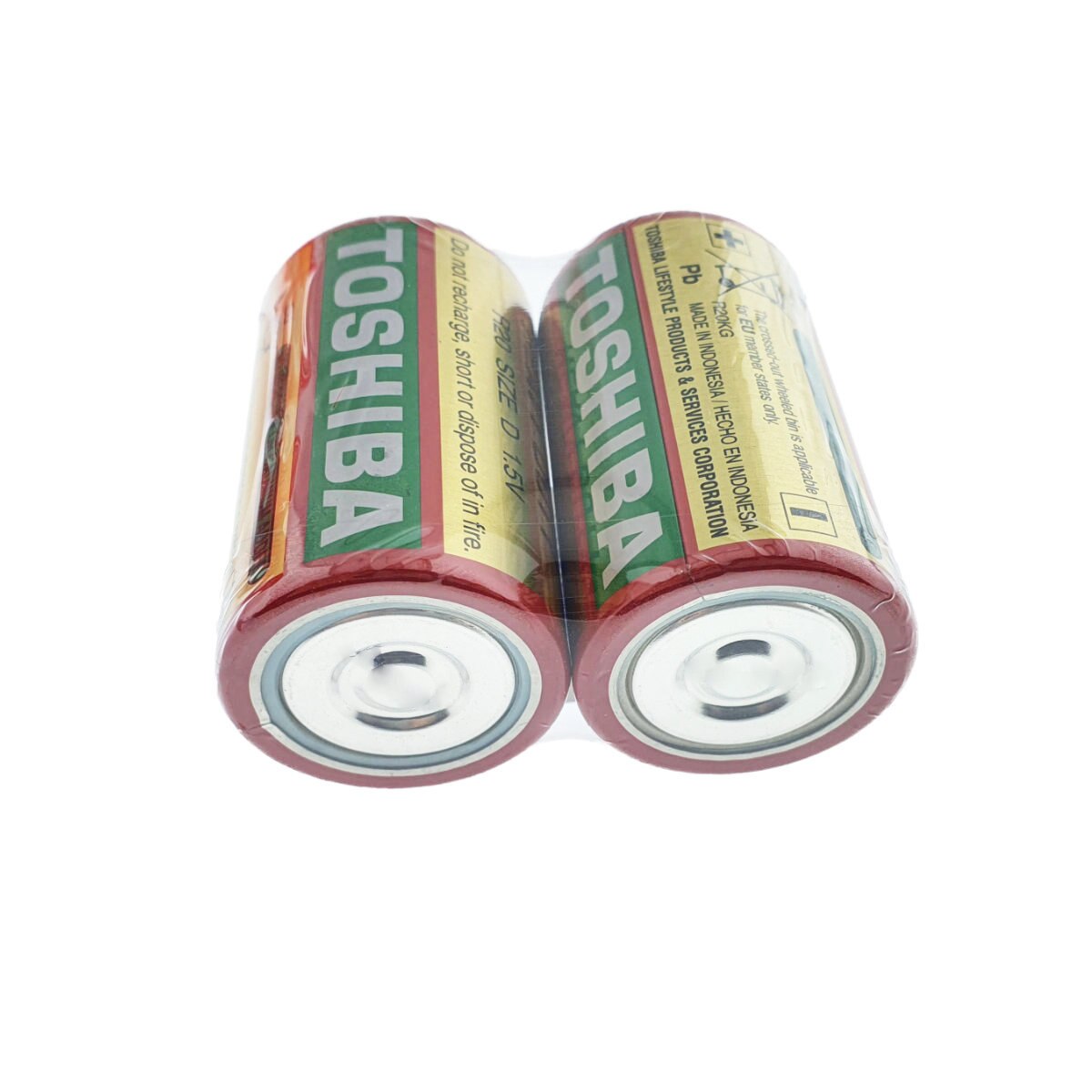 Set 2 baterii R20, Toshiba Heavy Duty D, 1.5V, ambalate in folie R20 ...