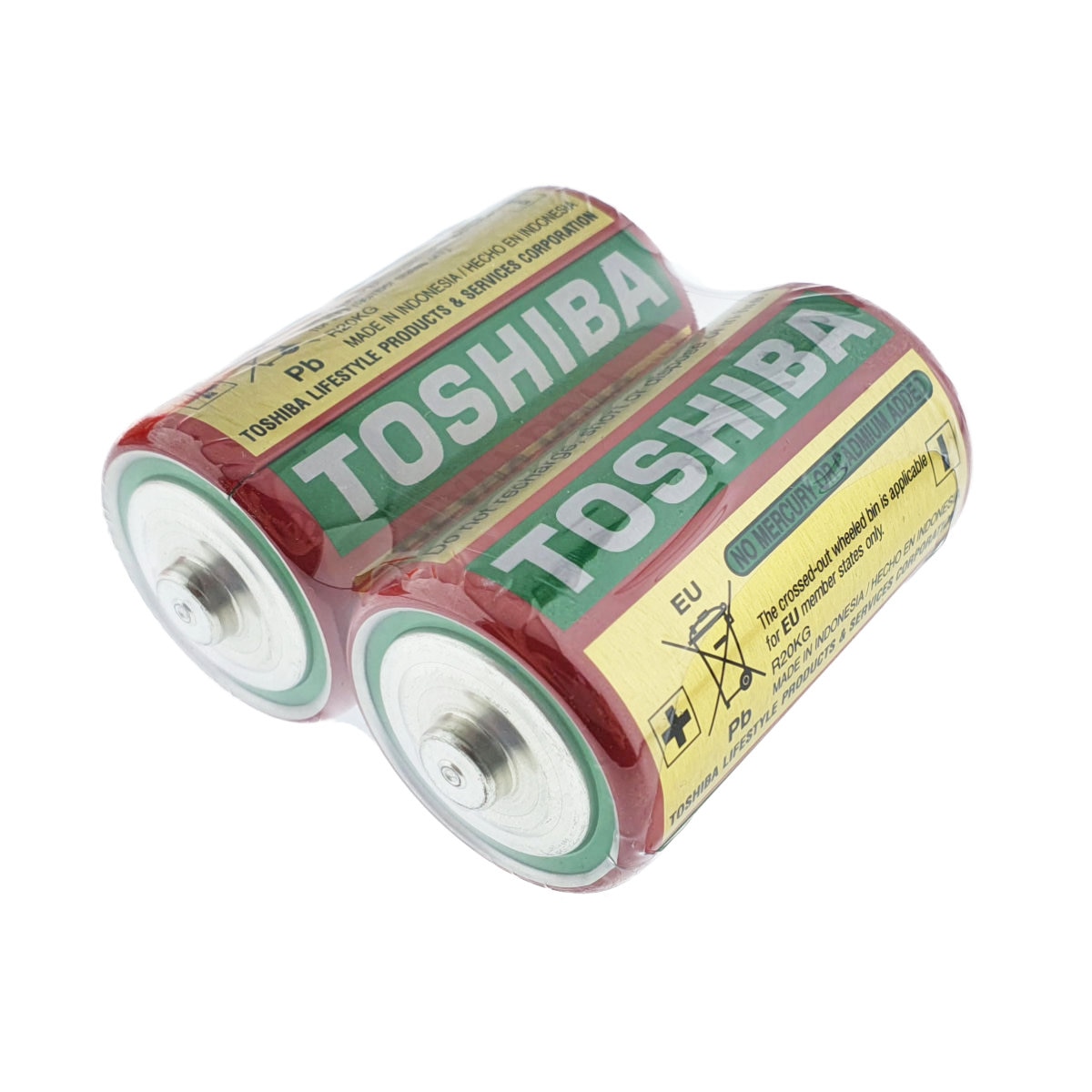 Set 2 baterii R20, Toshiba Heavy Duty D, 1.5V, ambalate in folie R20 ...