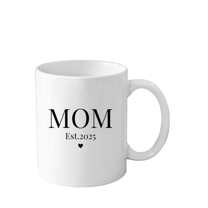 Cana din ceramica haioase, Mom to be, 2025