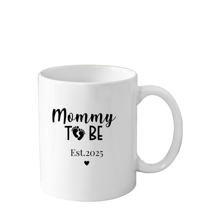 Cana din ceramica haioase, Mom to be, 2025 pentru gravide