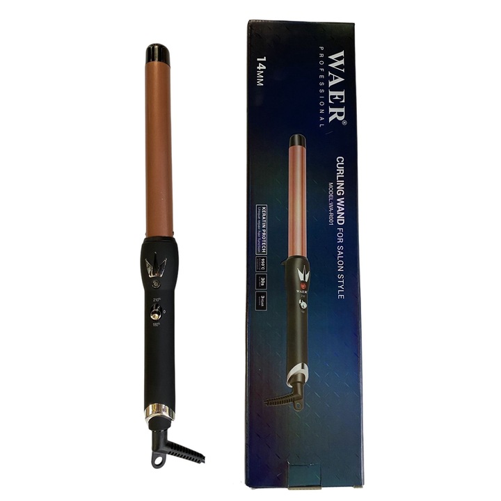 Hajkiegyenesítő, nagy hullám, otthoni, automata, kerámia 200 C