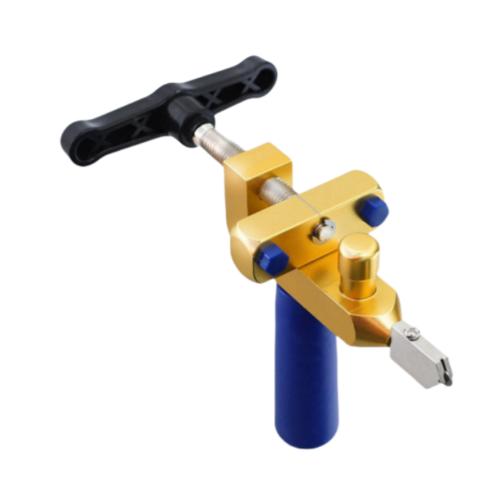 Dispozitiv de taiat placi portabil, lungime maxima de taiere 1 m, adancime de taiere 150 mm, lama din aliaj, robusta si durabila, auriu