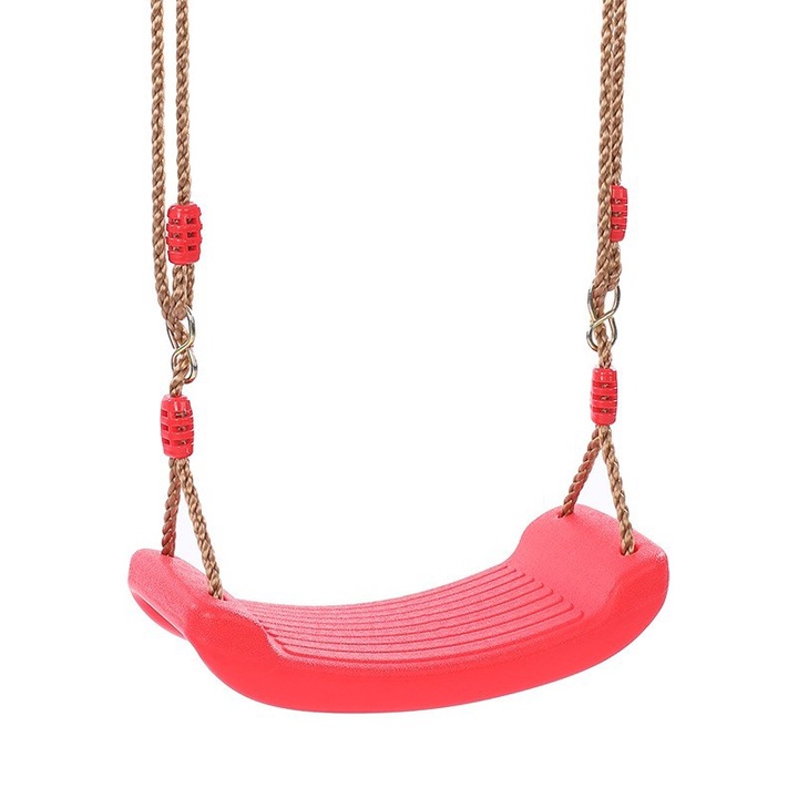 Swing Buddy kültéri és beltéri gyerekhinta, VANTHEIR, 3-12 éves korig, billenésgátló funkció, 42x17x4cm, max100kg, rózsaszín