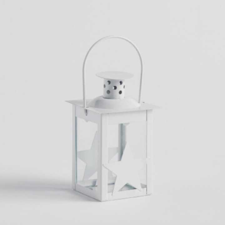 Felinar estero, Alb, Felinar, 12 cm, 12 cm