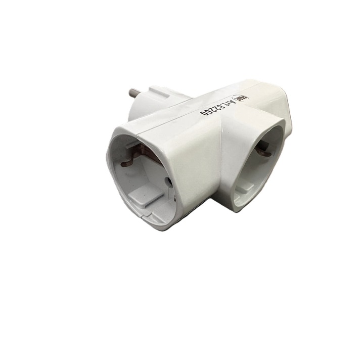 Adaptor Triplu Stecher 3 x Schuko 16A 250V 2P+T Alb Fanton Italia