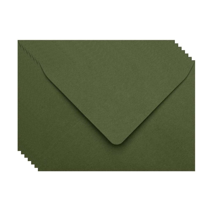 25 db-os boríték készlet B6, wasabi zöld, 120g, 125x175 mm, esküvői meghívókhoz