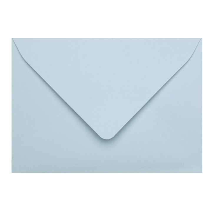 25 db C6-os púderkék boríték szett, 120g, 114x162 mm, V-alakú fül, ragasztó nélkül, esküvői, keresztelői meghívókhoz és rendezvények papíráruihoz