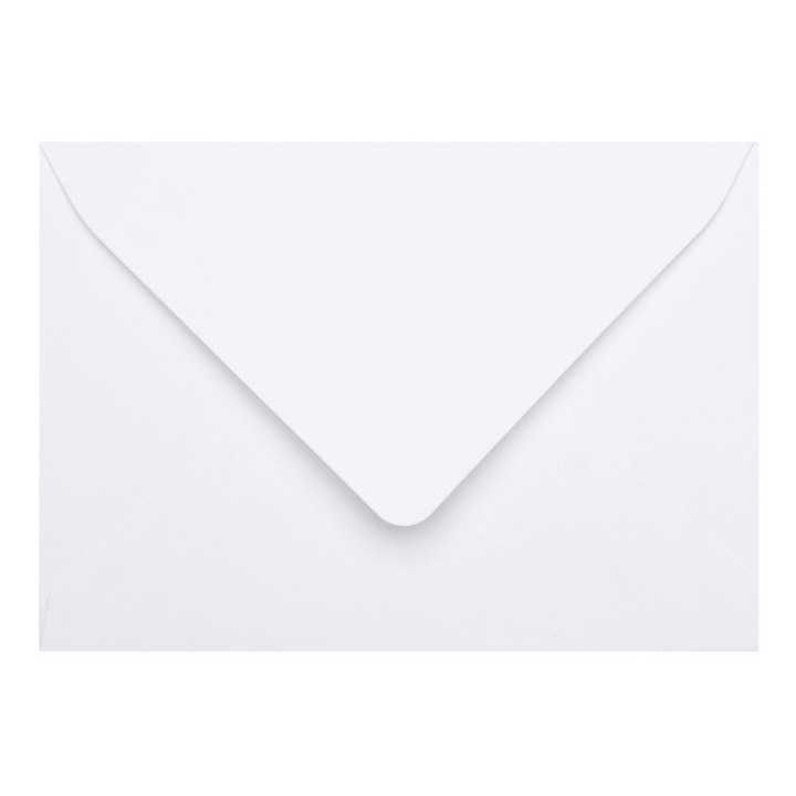 25 db I8 boríték szett, egyszerű fehér, 120g, 133x184 mm, V-alakú fül, ragasztó nélkül, esküvői és keresztelői meghívókhoz, rendezvény papíráruhoz