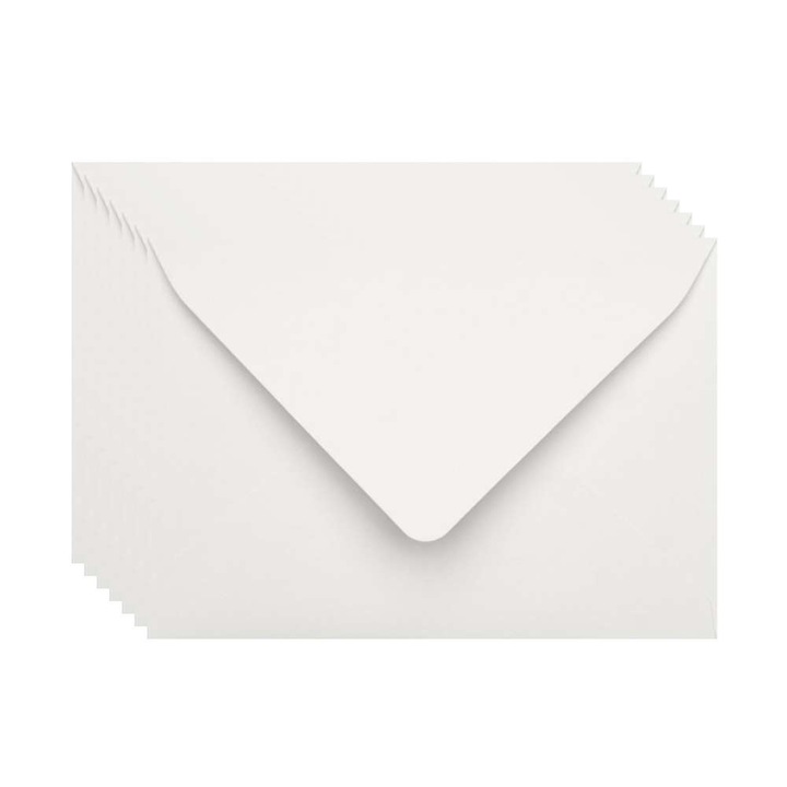 25 db B6-os boríték készlet, porfehér, 120g, 125x175 mm, esküvői meghívókhoz