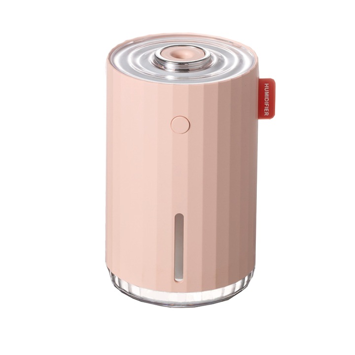 DDCAQIOUA ултразвуков овлажнител за въздух, с ароматерапевтичен дифузер, за дома, офиса и колата, розов