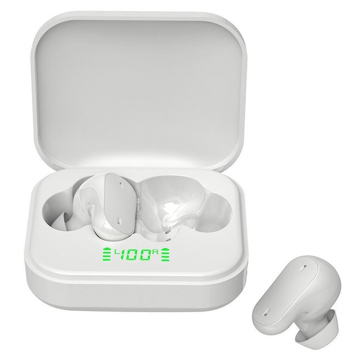 Casti Wireless Bluetooth 5.4 A90 Pro, ENC Reducere Zgomot, Autonomie 36h, Sunet Hi-Fi, IPX7 Impermeabile, Afisaj LED, Tactil, Type-C, Android/iOS, Sport