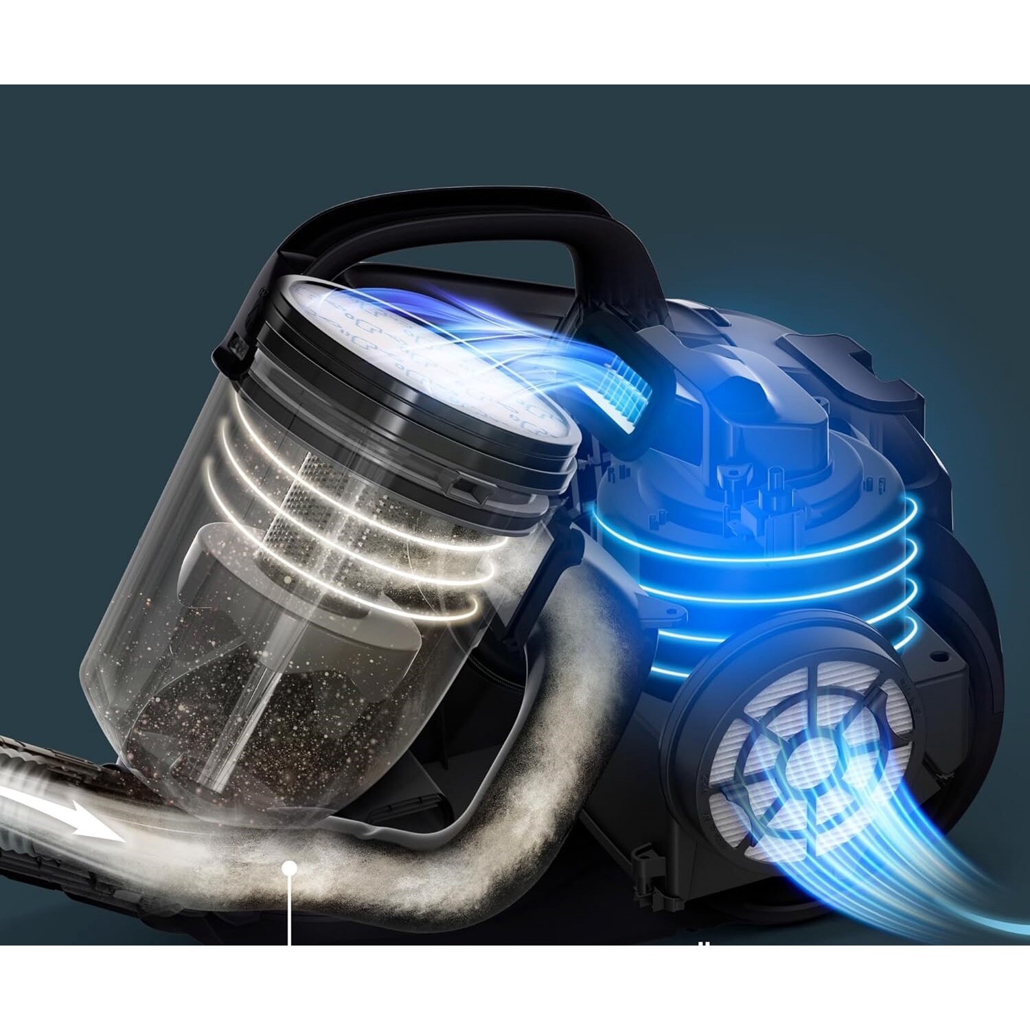 Aspirator fara sac Rowenta RO2917, 900 W, 1.2 l, alb