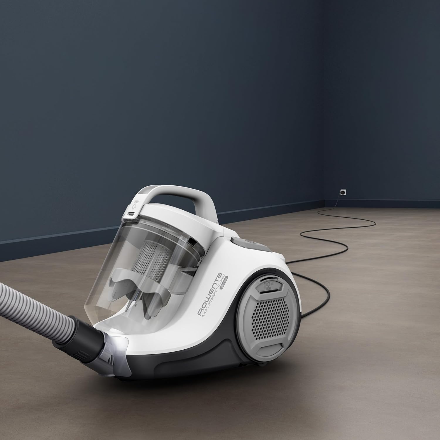 Aspirator fara sac Rowenta RO2917, 900 W, 1.2 l, alb