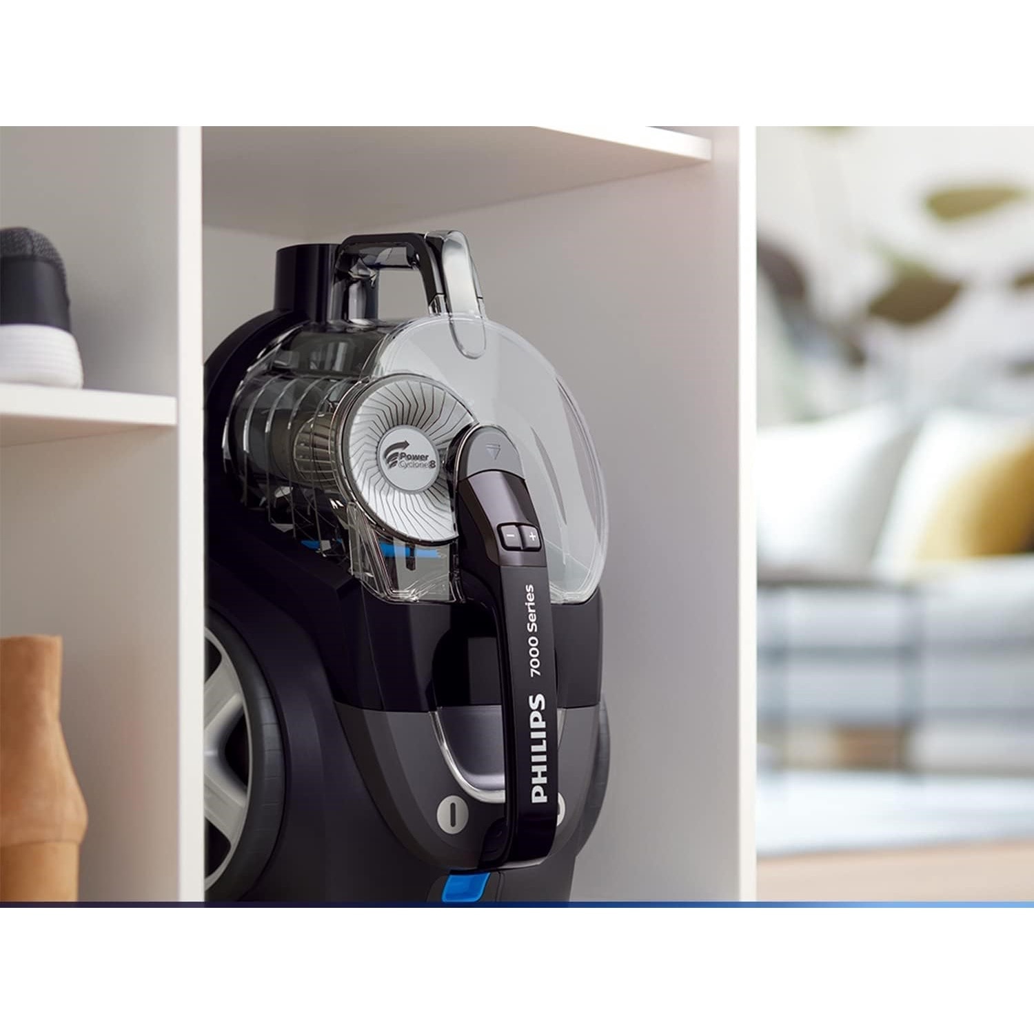 Aspirator fara sac Philips PowerPro Expert ‎FC9741/09, capacitate 2 l, A+++, 900 W, negru