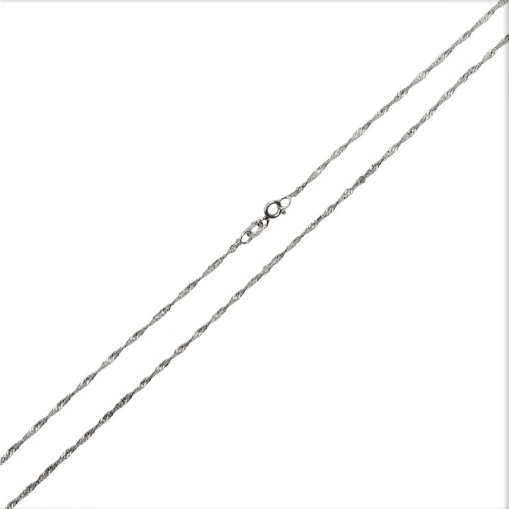 Lantisor din Argint 925 model Rasucit 39 cm,1.8 g
