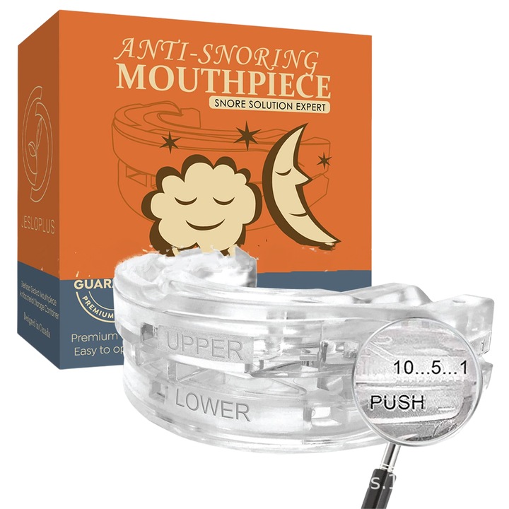 Fogcsikorgatás elleni fogvédő készlet, horkoláshoz vagy bruxizmushoz, védődobozokkal