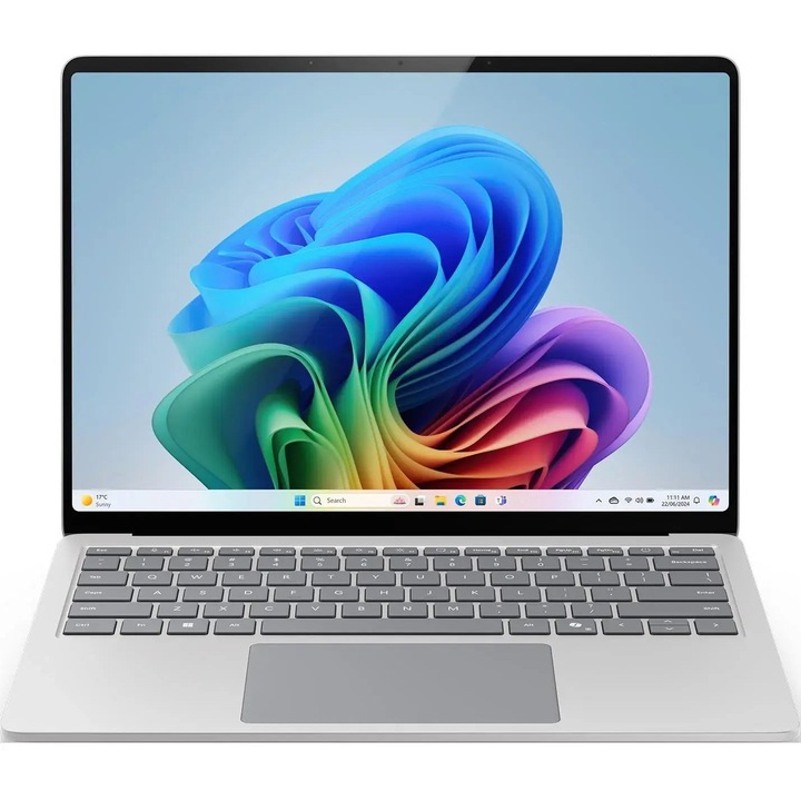 Лаптоп Microsoft Surface Laptop 7 с Intel Core Ultra 5 238V (2.1/4.7GHz, 8M), 32 GB, 512GB M.2 NVMe SSD, Intel Arc 130V, Windows 11 Pro, Сребрист