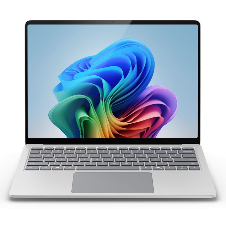 Лаптоп Microsoft Surface Laptop 7 с Qualcomm Snapdragon X Elite X1E-80-100 (3.4/4.0 GHz, 42M), 16 GB, 512GB M.2 NVMe SSD, Qualcomm Snapdragon X Adreno X1-85, Windows 11 Home, Сребрист