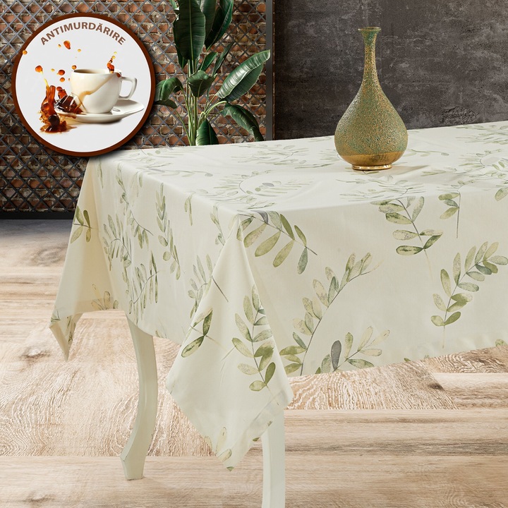 Szennyezésgátló terítő 100% Pamut 140x180 cm, Green Branch