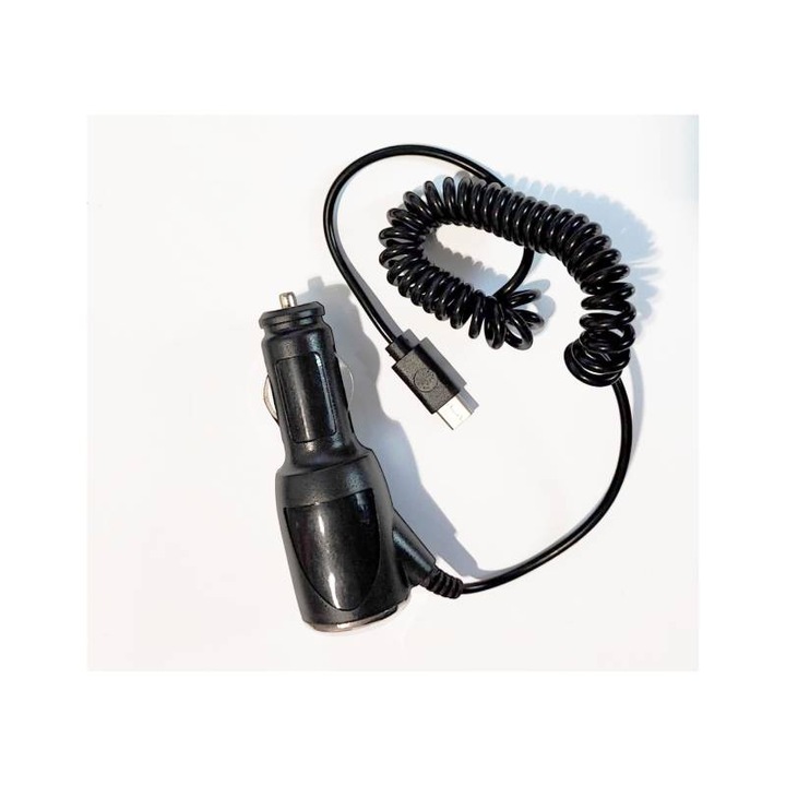 Incarcator auto/masina cu cablu USB-C, 1A, 5V, Black