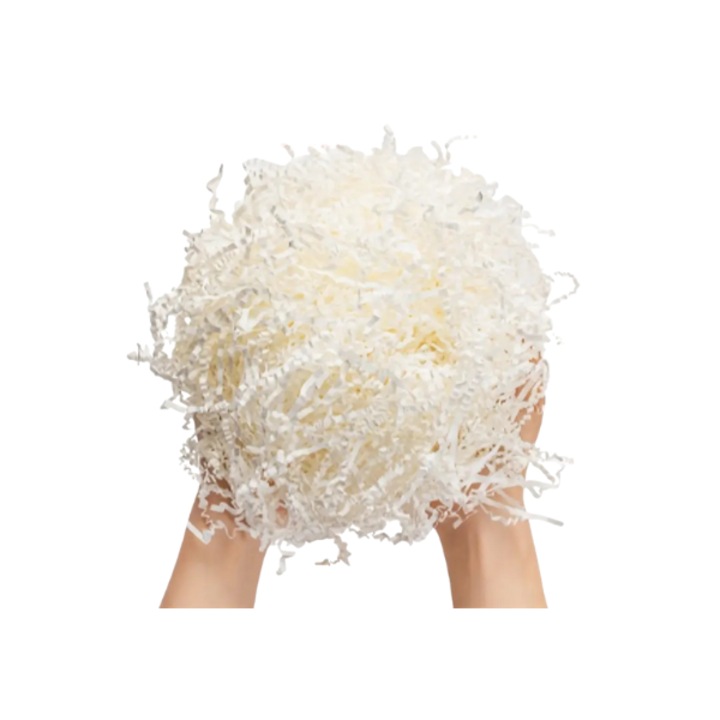 Umplutura din hartie zig-zag, Rogri - alb