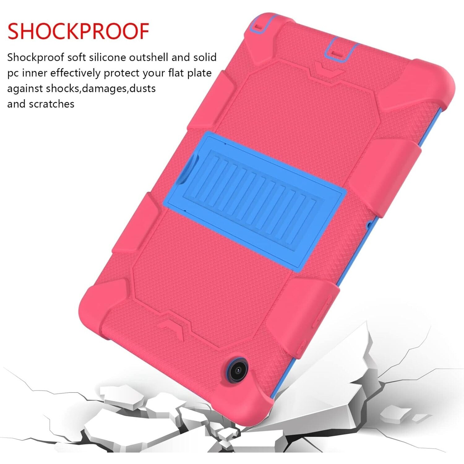 Etui pentru tableta Samsung Galaxy Tab A7 10,4", roz, cu suport pliabil, constructie rezistenta