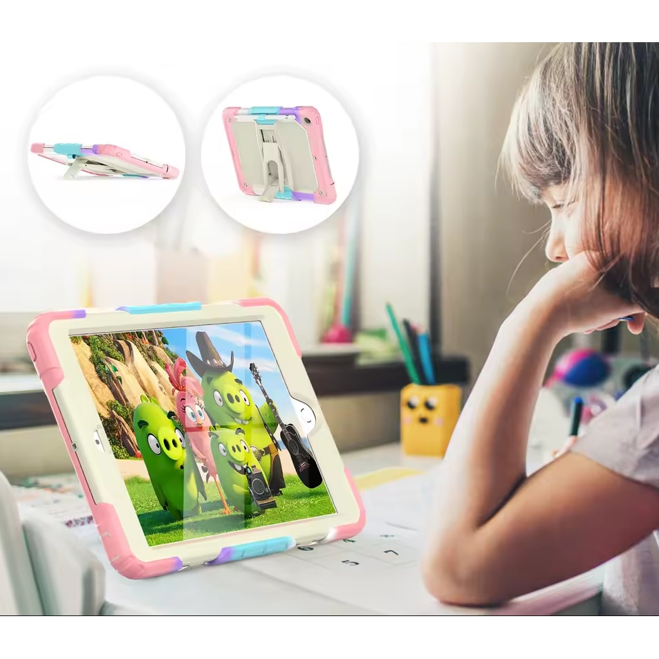 Etui pentru iPad Pro 10.5"/Air 3, rezistent la socuri, suport incorporat, colorat