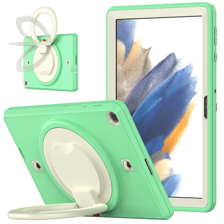 Husa pentru tableta Samsung Galaxy Tab A8 10.5", verde, cu suport reglabil si curea de umar
