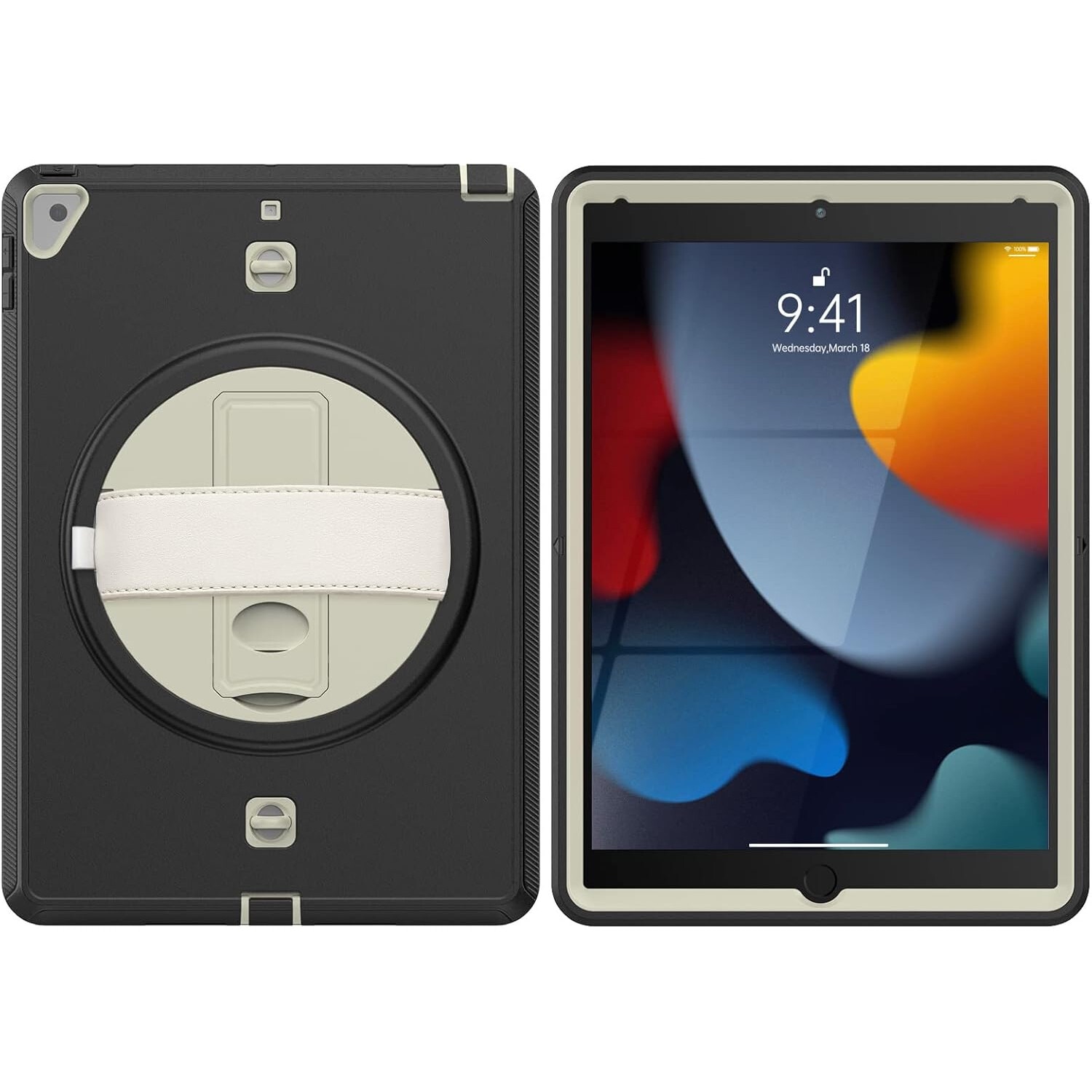 Husa pentru iPad Pro 10,5"/Air 10,5", gri, cu suport rotativ 360° si curea de umar
