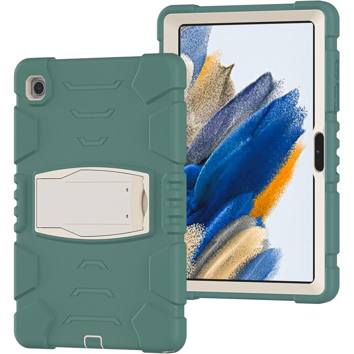 iPad Air 4/5 10.9 és iPad Pro 11 2018/2020/2021 tok, állvánnyal, zöld