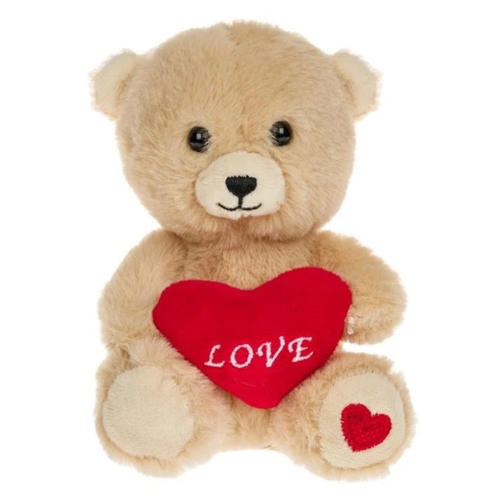 Nyland Teddy Bear Plüss piros szívvel "Love" 15cm