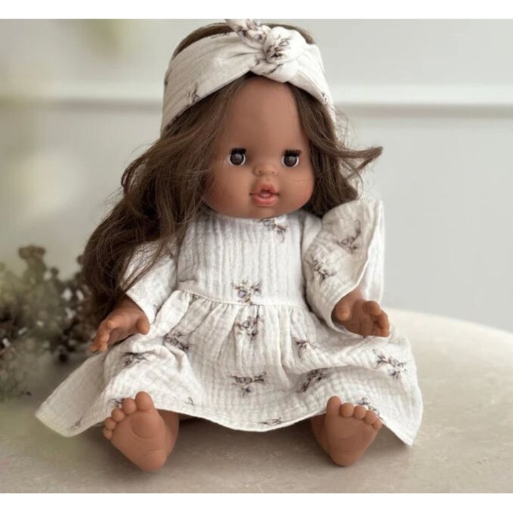 Рокля за кукла с модел на боровинки Przytullale, 38 см