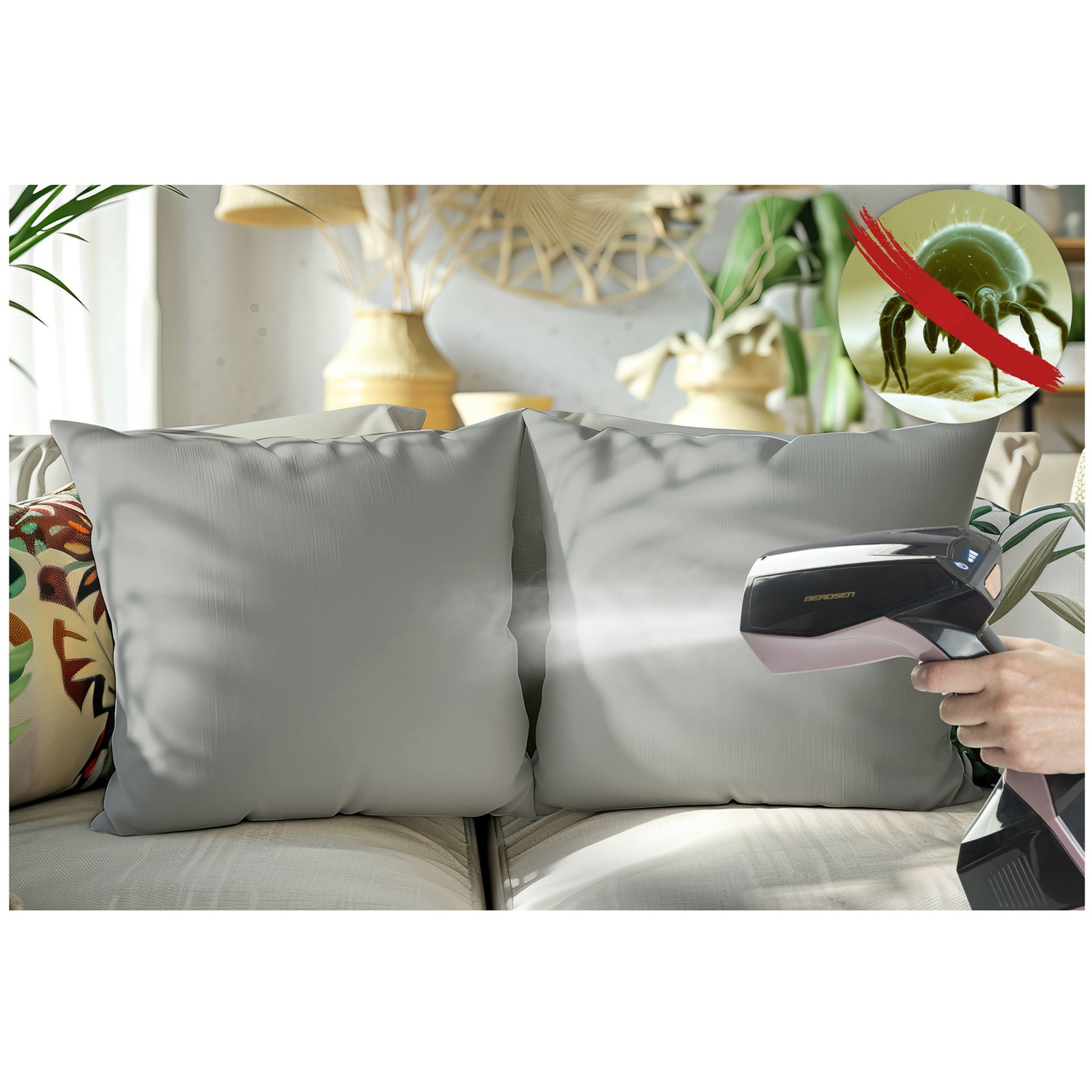 Aparat de calcat cu abur Berdsen, 2000 W, 45 g/min, rezervor 360 ml