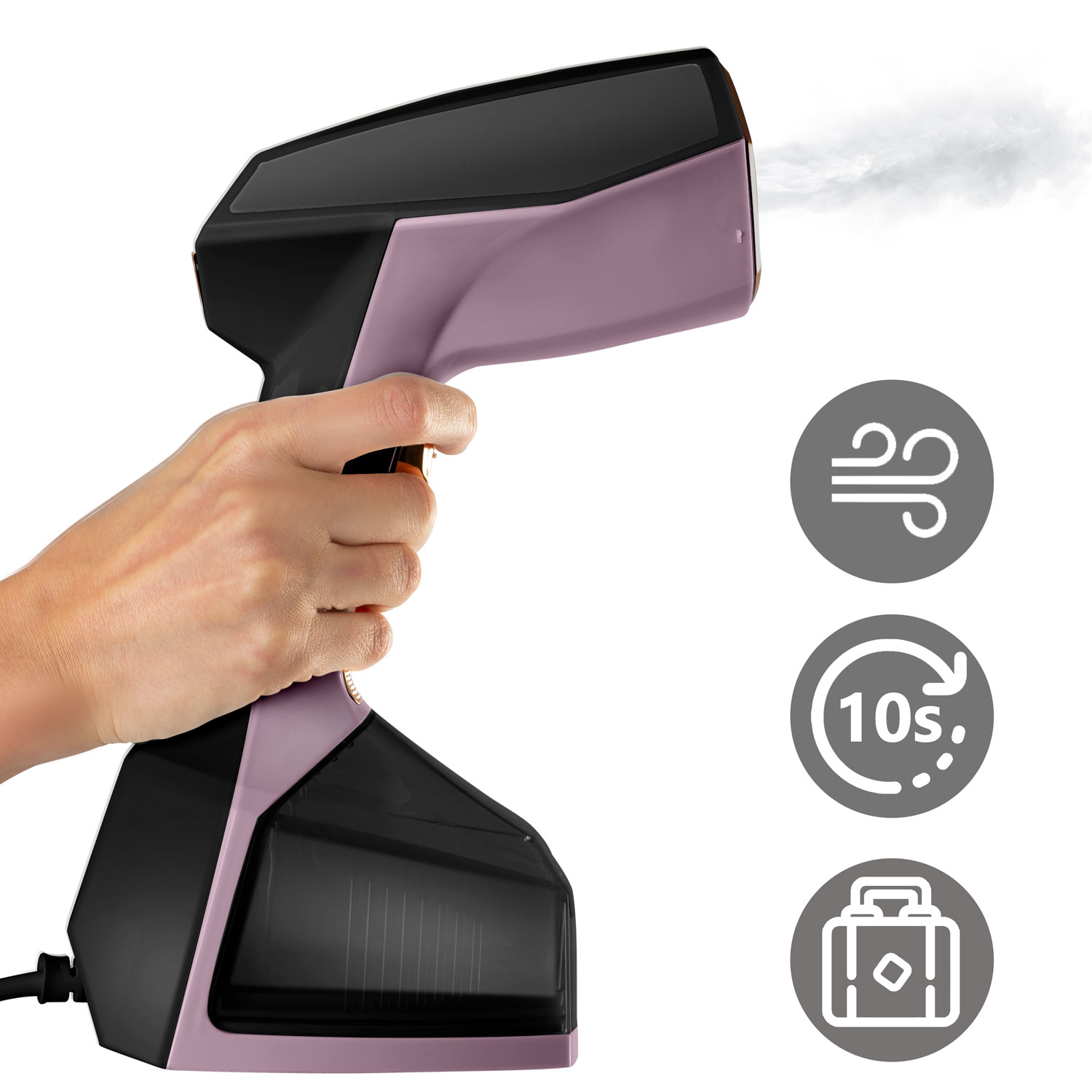 Aparat de calcat cu abur Berdsen, 2000 W, 45 g/min, rezervor 360 ml