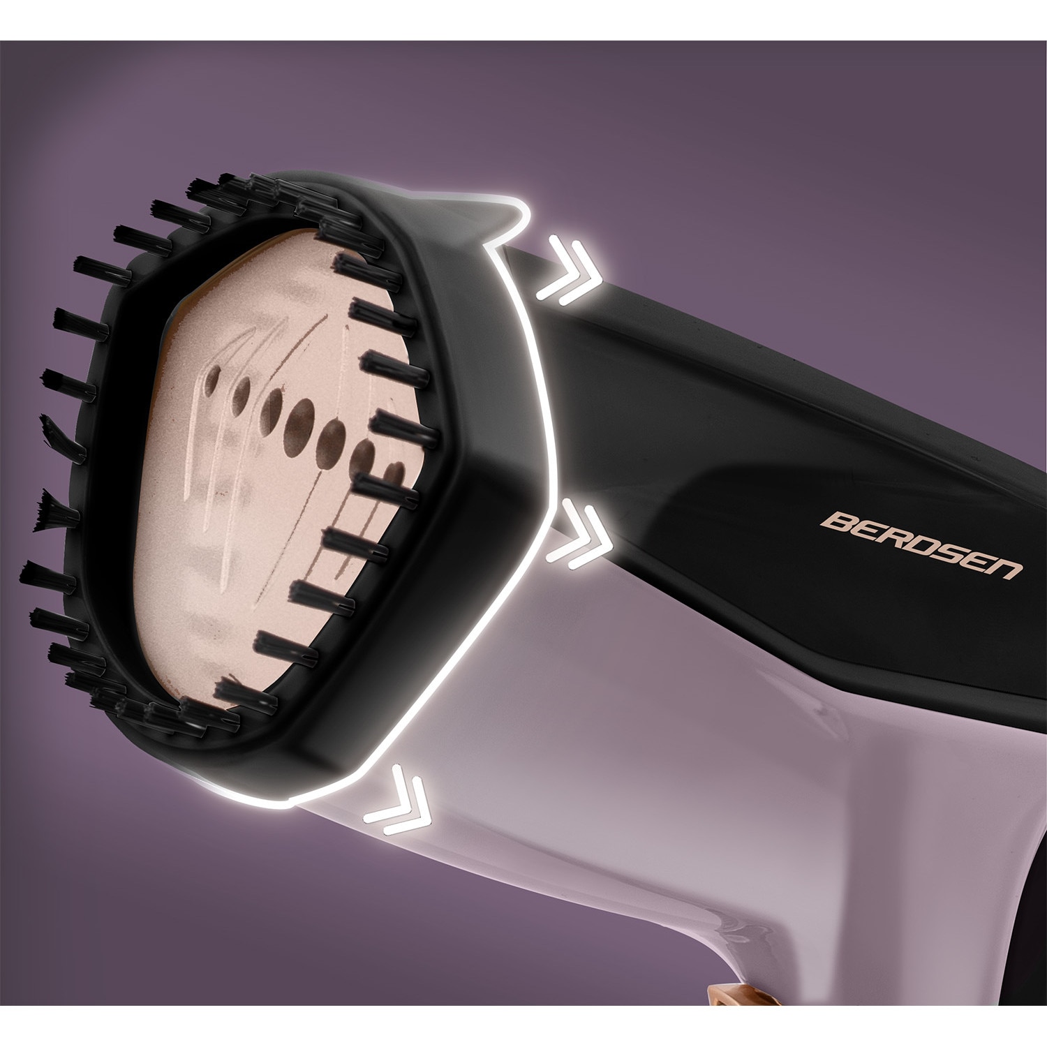 Aparat de calcat cu abur Berdsen, 2000 W, 45 g/min, rezervor 360 ml