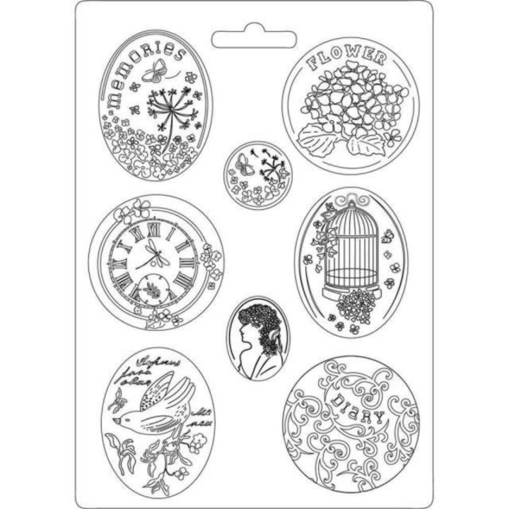 Matra din PVC moale, A4 - Hortensie - K3PTA468