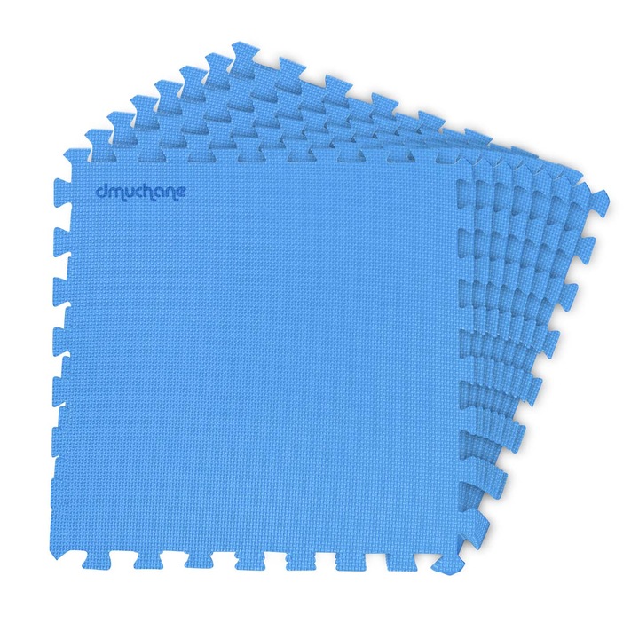 Covoras de spuma tip puzzle pentru piscina, Dmuchane, 50 x 50 cm, 8 bucati