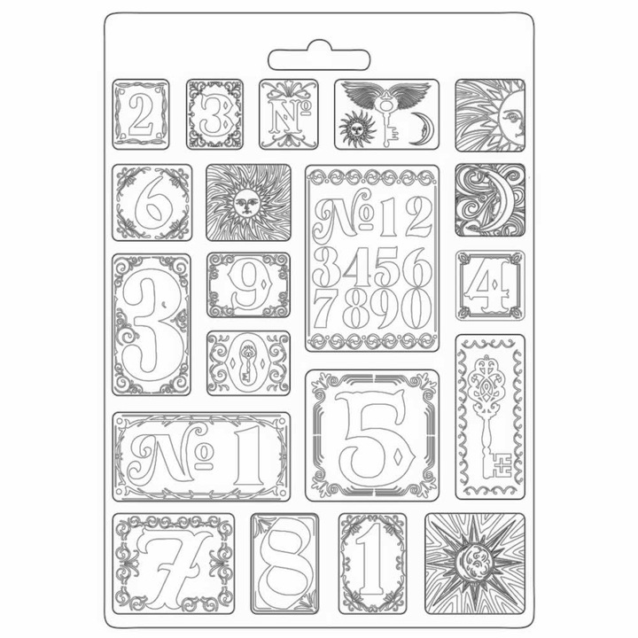 Set de artizanat Matrita PVC moale A4 - Numerele Alchimiei - K3PTA4524