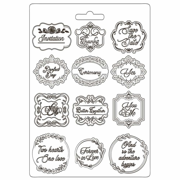 Forma PVC moale A4 - Rame Casa de gradina romantica cu flori - K3PTA4529