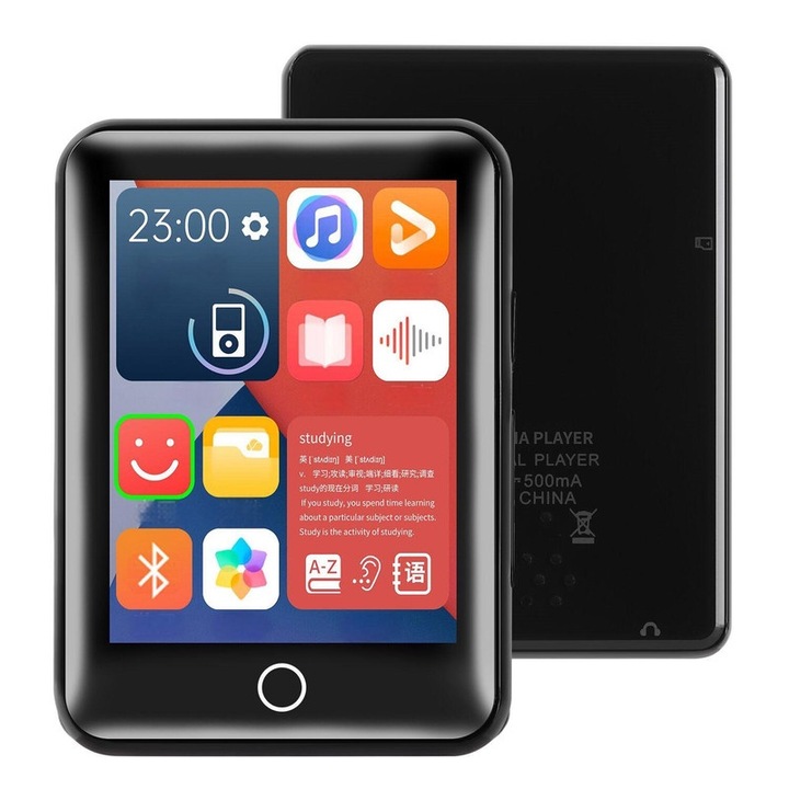Player MP4, 4GB+32GB, ecrane de 2.5 inch, Bluetooth, negru