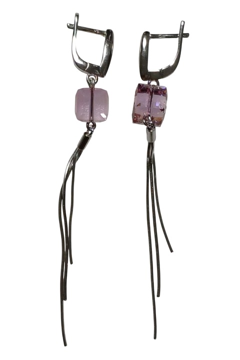 Cercei din argint 925 TSR, cu pietre zirconiu model 2TYS3