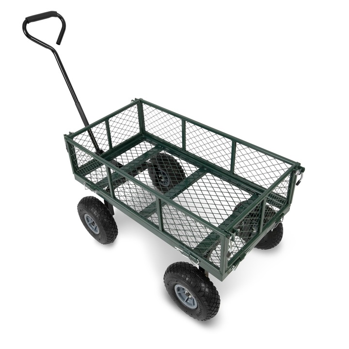 Humberg kerti kocsi 100l, űrtartalom 500kg, nagy kerekek, acél váz