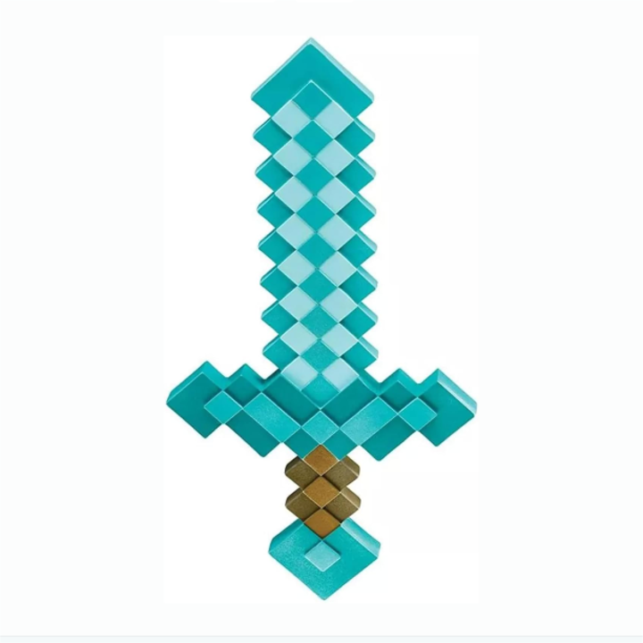 Minecraft kard jelmez kiegészítő, Minecraft gyémánt kard, egy méret - kék 40cm x30cm x3cm