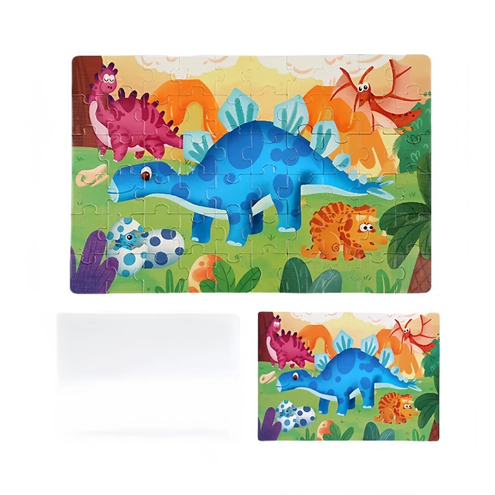 Puzzle pentru copii, 60 piese, 500x340mm, dinozaur